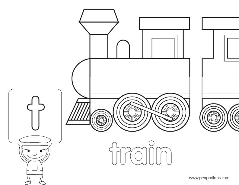Vehicles Coloring Book | Peapod LabsPeapod Labs